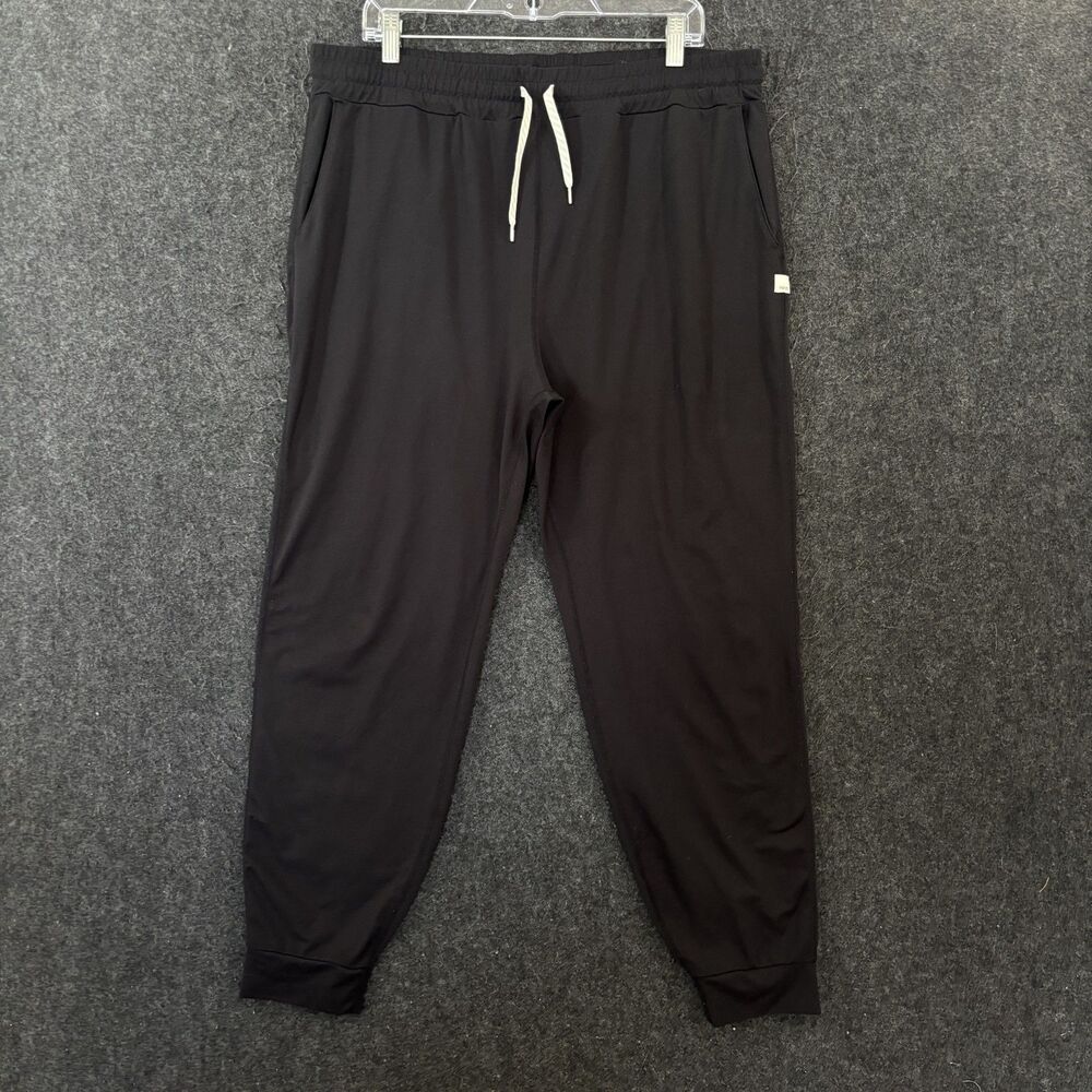 Vuori Performance Joggers Women's XXL Black Heather Lounge Sweatpants Drawstring